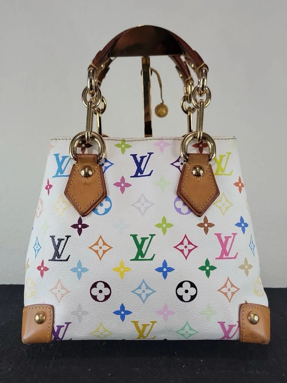 •LOUIS VUITTON• Vintage Monogram Takashi Murakami Multicolore Audra